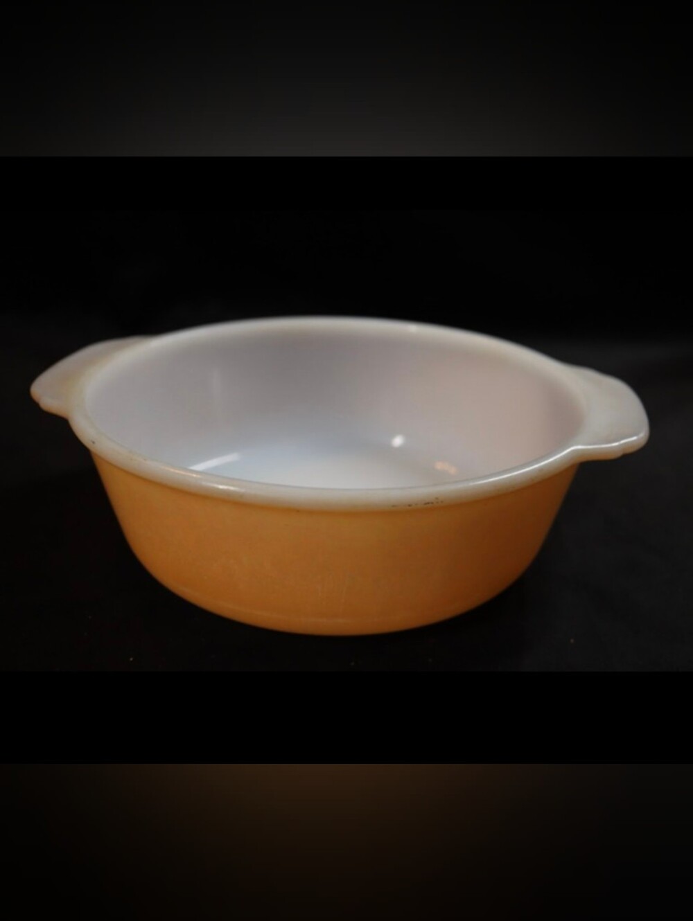 Vintage Fire King # 467 Peach Luster 1 ½“ Qt Round Baking Dish No Lid